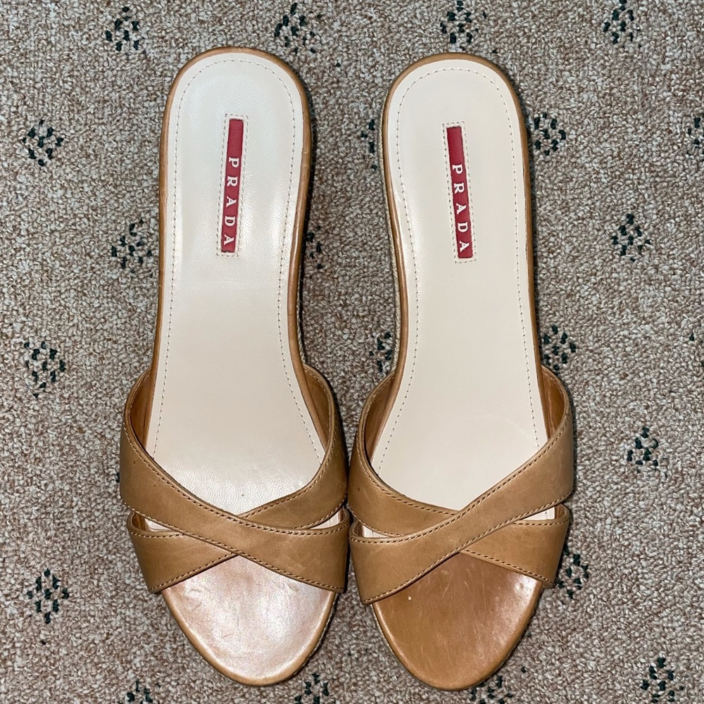 Prada Wedge Sandals
